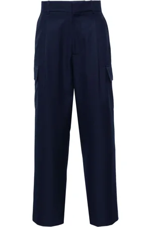 Drôle de Monsieur Mid-rise twill cargo trousers