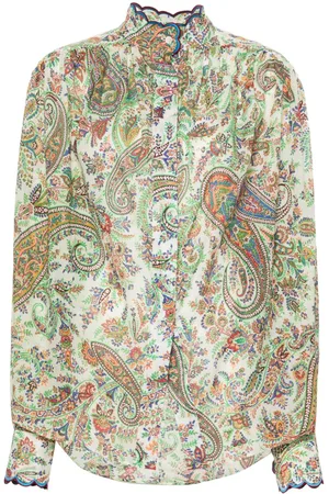 Etro Paisley-print cotton blouse
