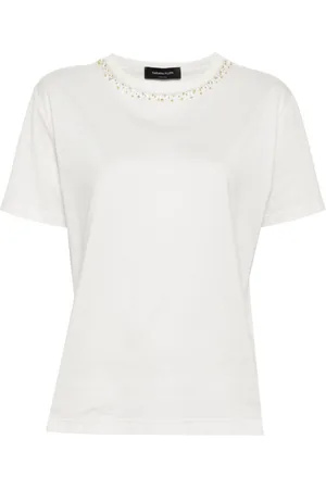 Fabiana Filippi Bead-embellished T-shirt