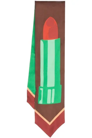 Gucci Lipstick-print silk scarf