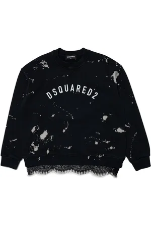 Dsquared2 Logo-print lace-trim sweatshirt