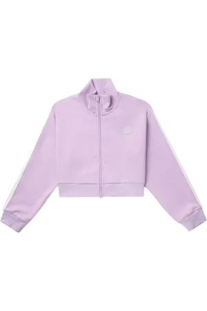 Chocoolate Logo-appliqué zip-up sweatshirt