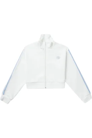 Chocoolate Logo-appliqué zip-up sweatshirt