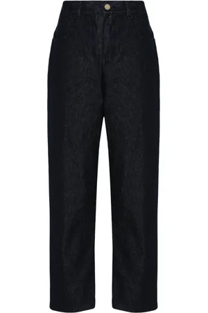 Moncler Logo-patch tapered-leg jeans