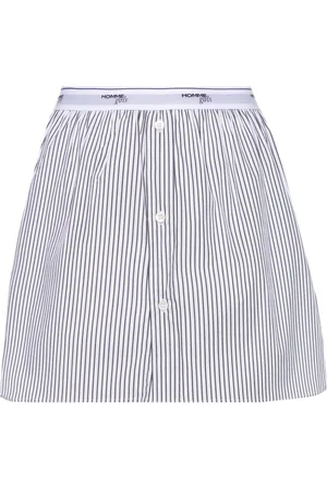 HOMMEGIRLS Striped A-line miniskirt