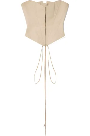 Stella McCartney Panelled corset-style strapless top
