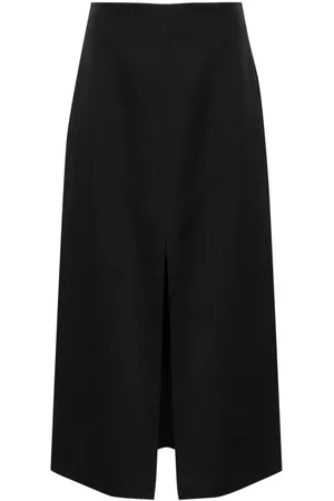 Golden Goose A-line virgin wool midi skirt