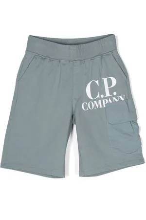 C.P. Company Logo-print cotton shorts