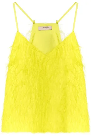 Twin-Set Feather-like tank top
