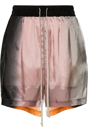 Rick Owens Gradient-effect wide-leg shorts
