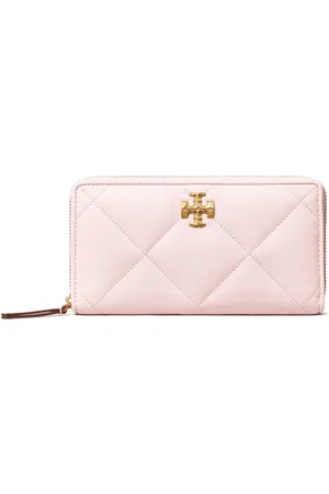 Tory Burch Kira diamond-quilted zipped continental wallet