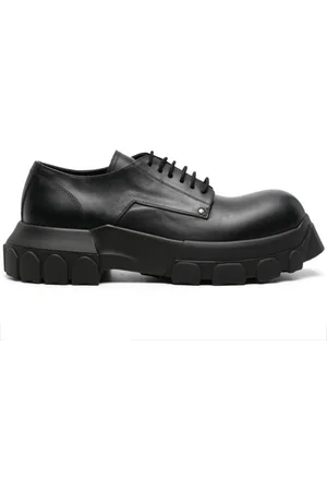 Rick Owens Bozo Tractor leather Derby shoes