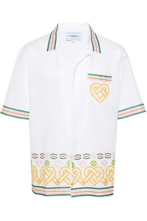 Casablanca Gradient Heat broderie-anglaise shirt