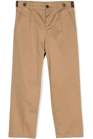 Gucci Web Stripe cotton trousers