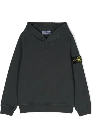 Stone Island Compass-badge cotton hoodie