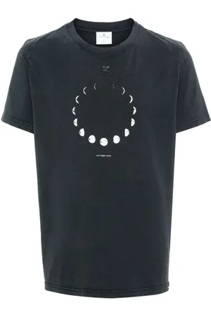 Courrèges Logo-patch cotton T-shirt