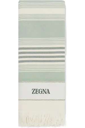 Ermenegildo Zegna Logo-embroidered cotton beach towel