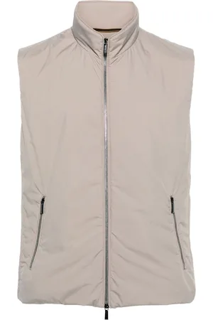 MOORER Padded zip-up gillet
