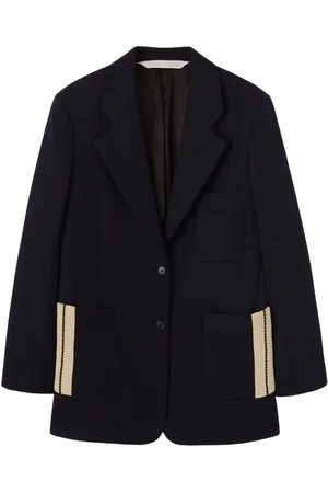 Palm Angels Tape-detail virgin wool-blend blazer