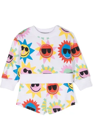 Stella McCartney Sun-print track shorts set