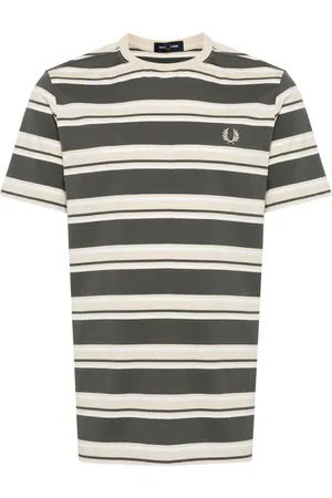 Fred Perry Striped cotton T-shirt