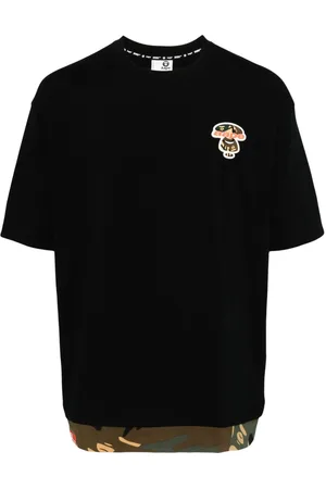 A Bathing Ape Logo-appliqué cotton T-shirt