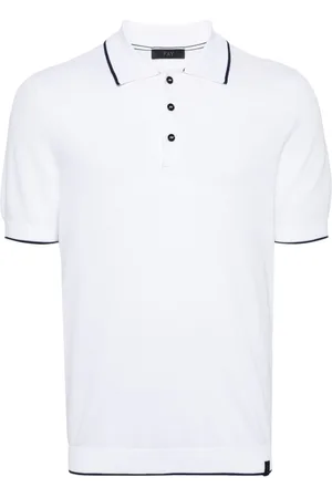 FAY Contrast-trim polo shirt