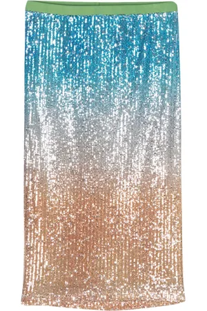 ..,MERCI Sequin-embellished midi skirt