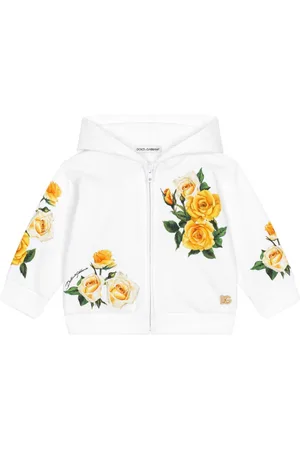Dolce & Gabbana Rose-print hooded jacket
