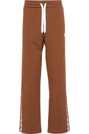 Casablanca Logo-patch organic cotton track pants