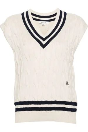Sporty & Rich Cable-knit knitted top