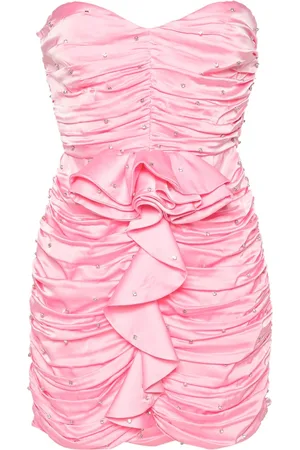 Ilkyaz Ozel Crystal-embellished ruched minidress