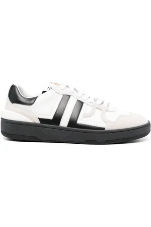 Lanvin Clay mesh-detail leather sneakers