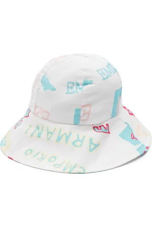 Emporio Armani Logo-print cotton sun hat