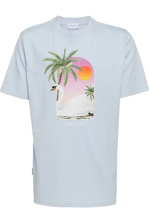 Family First Swan-print cotton T-shirt