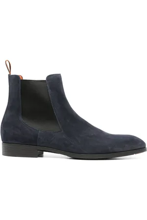 santoni Suede Chelsea boots