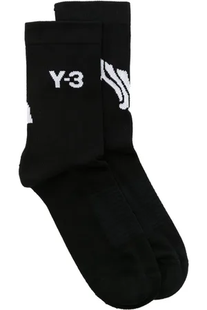 Y-3 X Adidas logo intarsia-knit socks