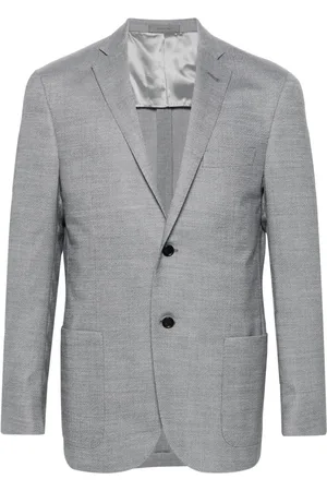 corneliani Single-breasted wool-blend blazer