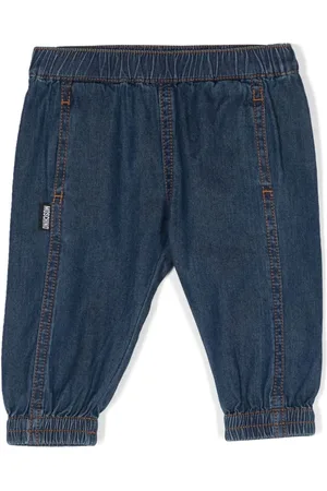 Moschino Seam-detail tapered jeans