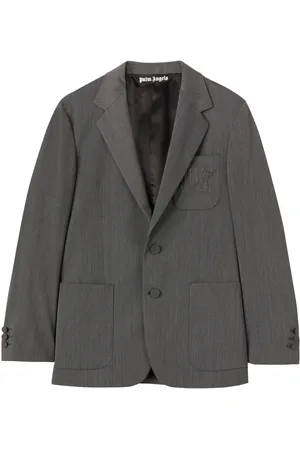 Palm Angels Logo-embroidered blazer
