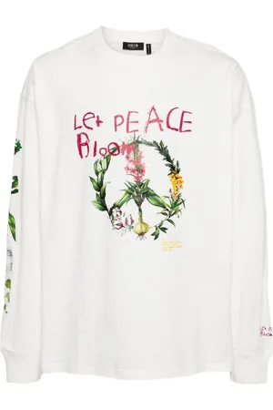FIVE CM Slogan-print cotton T-shirt