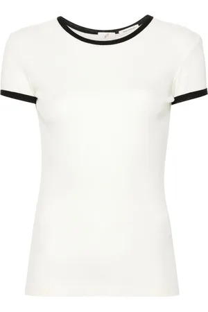 BITE Contrast-trim fine-knit top
