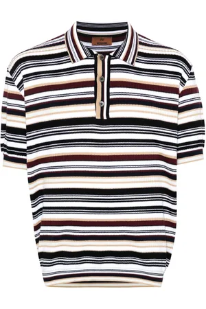 Missoni Stripped knitted polo-shirt