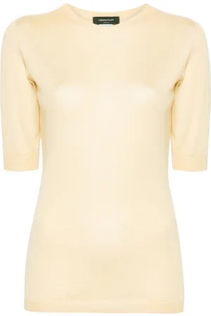 Fabiana Filippi Short-sleeve fine-knit sweater