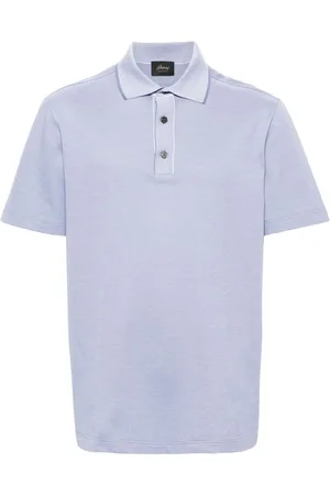 BRIONI Piqué cotton polo shirt