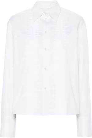GENNY Sequin-embellished poplin shirt