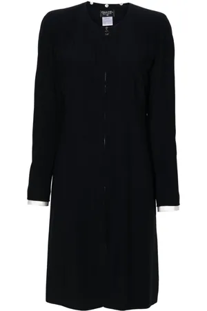 CHANEL 1997 crepe midi dress
