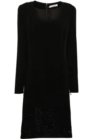 Dior 1990s bead-detailing midi dress