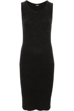 CHANEL 2000s wool midi dress