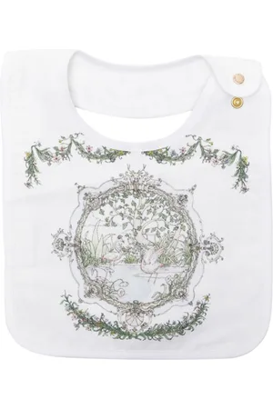 Atelier Choux Illustration-print reversible bib